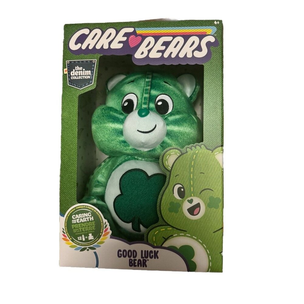 CARE BEARS GOOD LUCK THE DENIM COLLECTION 2023 Basic Fun Plush Caring Earth
